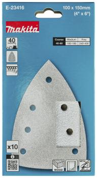 Preview: Makita E-23416 Schleifpapier A40 100x150mm Klett