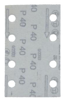 Schleifpapier A40 80x130mm Klett