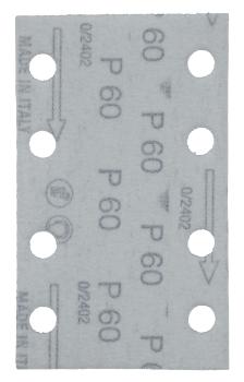 Schleifpapier A60 80x130mm Klett