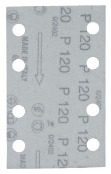 Schleifpapier A120 80x130mm Klett