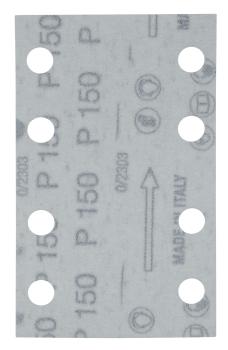 Schleifpapier A150 80x130mm Klett