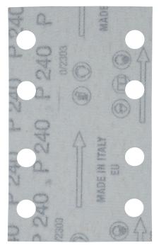 Schleifpapier A240 80x130mm Klett