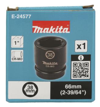 Preview: Makita E-24577 Schlagnuss 1" SW38 66mm