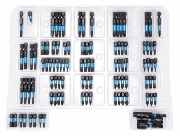 Makita E-24826 Bit-Set 100-teilig + Organizer Impact Black Bits