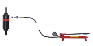 Preview: GEDORE KL-0215-35 M28 Hydraulik-Handpumpe mit Manometer, 28 t