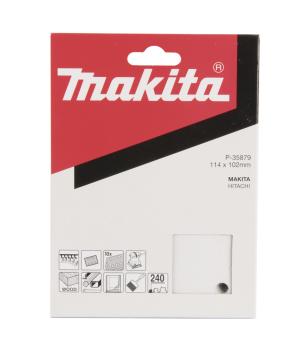 Preview: Makita P-35879 Schleifpapier P240 102x114mm Klett