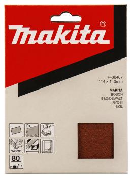 Preview: Schleifpapier P80 114x140mm ungelocht