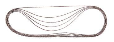 Preview: Schleifband 9x533 mm K150