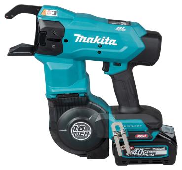 Makita TR001GM202 Akku-Bewehrungsverbinder 40V mit Akkus Griffverlängerung Ladegerät im Makpac