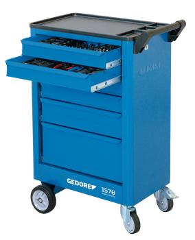 Preview: GEDORE 1578 Werkzeugwagen mit 6 Schubladen