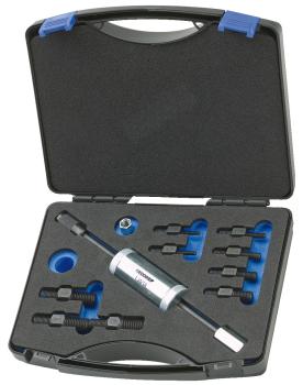 GEDORE 1.81/K-12 Gewindeadapter-Satz mit Gleithammer 700 g, 11-teilig