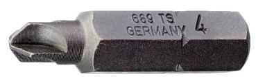 GEDORE 689 TS 10 Schraubendreherbit 1/4 Vier-Wing TORQ-SET 10 mm"