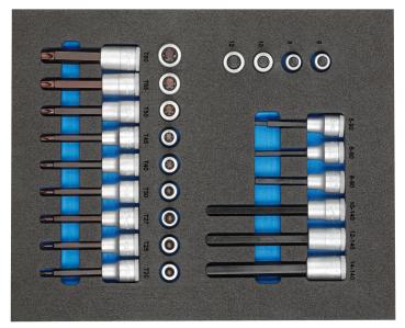 GEDORE TS CT2-ITX19 Satz Schraubendrehereinsätze 1/2 in 2/4 Check-Tool-Modul"