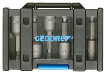 Preview: GEDORE 666-006 Bit-Box Steckschlüssel Maschinenaufnahme 6-teilig
