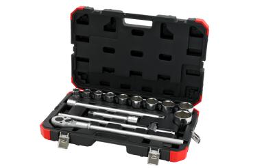 Preview: GEDORE R78004014 Steckschlüssel-Satz 3/4 22-50mm 14-teilig
