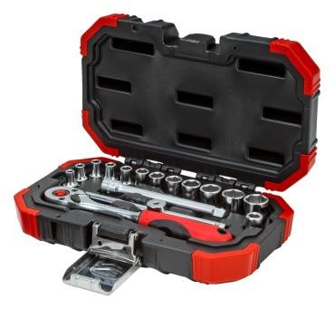 Preview: GEDORE R49003016 Steckschlüssel-Satz 1/4 4-13mm 16-teilig