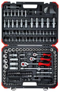 GEDORE R45603172 Steckschlüssel-Satz 1/4+3/8"+1/2" 172-teilig"