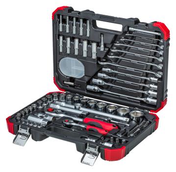 Preview: GEDORE R46003092 Steckschlüssel-Satz 1/4+1/2