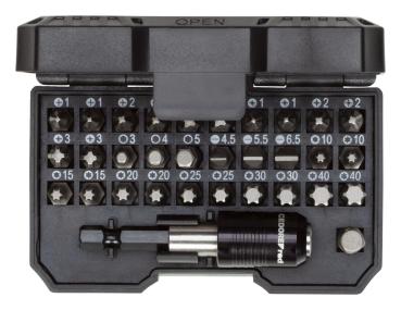GEDORE R33005031 Bit-Box 1/4 SL+PH+PZ+TX+6-kant 32-teilig