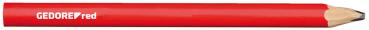 GEDORE R90950012 Handwerker-Bleistift 75mm oval rot 12 Stück