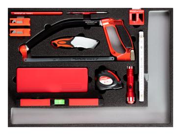 GEDORE R22350004 Werkzeugsatz Messwerkzeuge + S chneiden 1/1 CT-Modul
