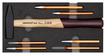 GEDORE R22150019 Hammer-/Meißelsatz 2/6 CT-Modul 7-teilig