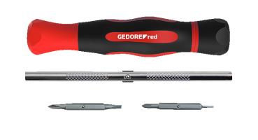 Preview: GEDORE R38002004 4in1 Präzisions-Bit-Schraubendreher