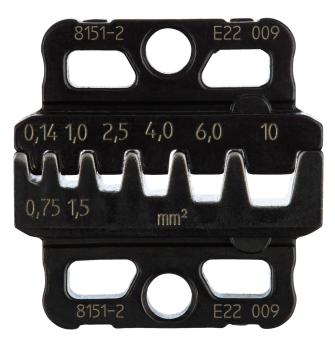 GEDORE 8151-2 Crimpeinsatz-Set für Aderendhülsen mit und ohne Isolierkragen