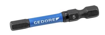 Preview: GEDORE 666 TR50 IN6-02 Torsions-Bit-Satz Sechskant IN 6, Länge 50 mm
