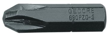 GEDORE 690 PZD 2 L S-010 Schraubendreherbit 1/4, Vorteilspack 10-teilig, PZ 2 L"