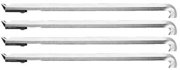 GEDORE 1.29/40 Abzughaken-Satz, 4-teilig, 226 mm, mit Abstandshaltern