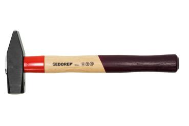 GEDORE 600 H-800 Schlosserhammer ROTBAND-PLUS mit Hickorystiel, 800 g