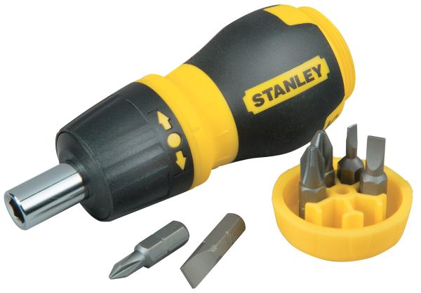 STANLEY STUBBY RATCHET MULTIBIT - 6 BITS