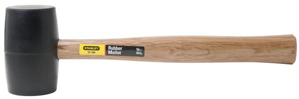 Gummihammer mit schwarzem Kopf 454g