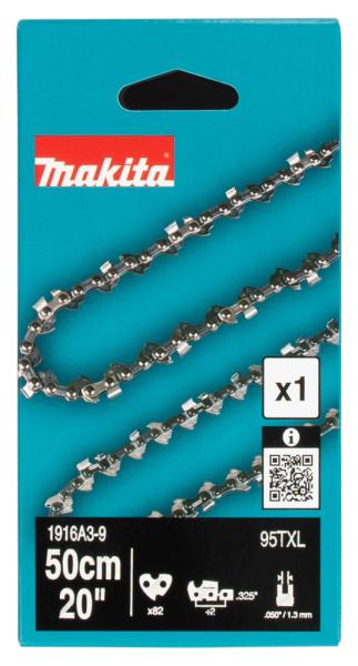 Makita 1916A3-9 Sägekette 50 cm 95TXL für UC030GZ Akku-Kettensäge Ersatzkette