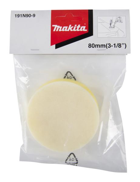 Makita 191N90-9 Polierpad gelb D 80 mm