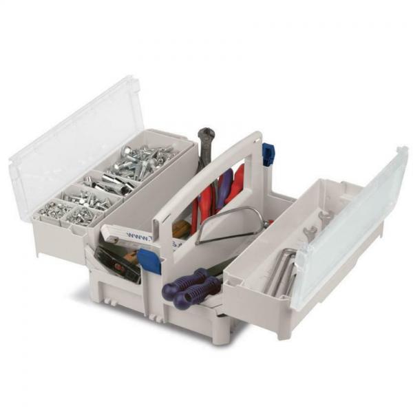 Tanos Systainer® Storage-Box lichtgrau/rot Werkzeugkiste