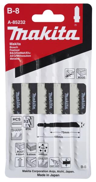 Stichsägeblatt B-8 Holz/Kunststoff