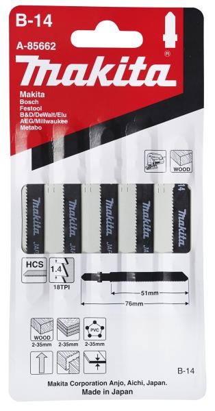 Stichsägeblatt B-14 Weichholz/Kunststoff