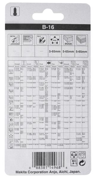 Makita A-85684 Stichsägeblatt B-16 Holz/Kunststoff