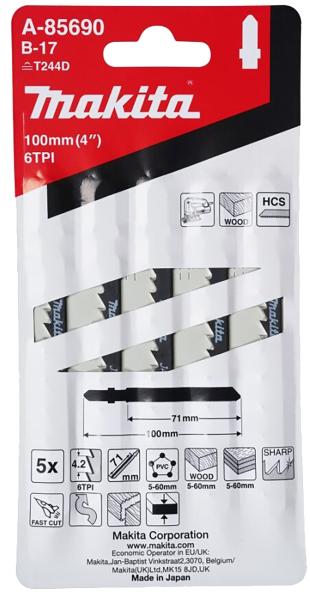 Stichsägeblatt B-17 Kurvenblatt Holz/Kunststoff