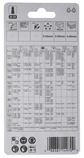 Makita A-85715 Stichsägeblatt B-19 Arbeitsplatten/Kunststoff