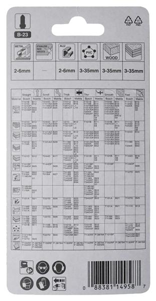 Makita A-85743 Stichsägeblatt B-23 Holz/Metall/Kunststoff