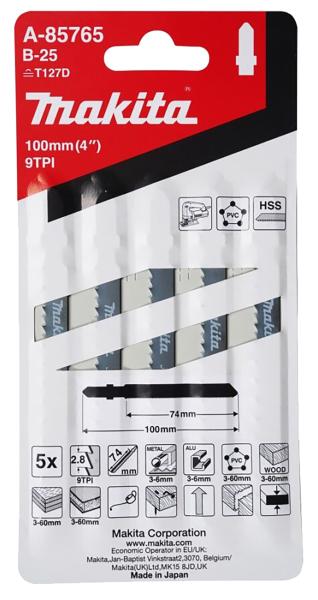 Makita A-85765 Stichsägeblatt B-25 Holz/Metall/Kunststoff