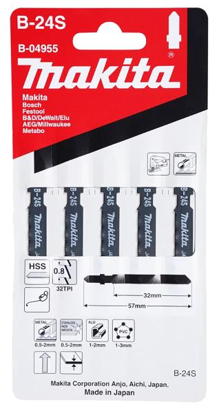 Makita B-04955 Stichsägeblatt B-24S Metall/Kunststoff