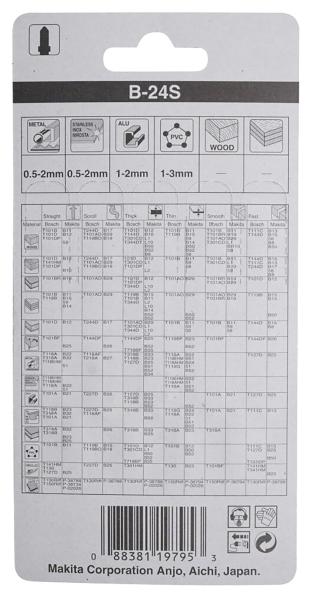 Makita B-04955 Stichsägeblatt B-24S Metall/Kunststoff