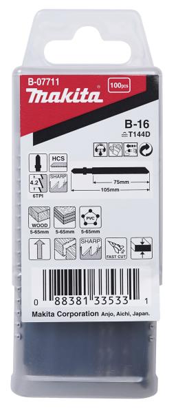 Stichsägeblatt B-16 Holz/Kunststoff