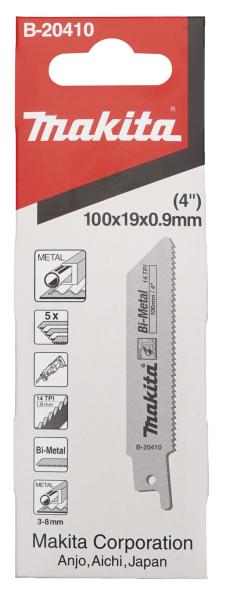 Makita B-20410 Reciprosägeblatt BIM 100/14Z Metall