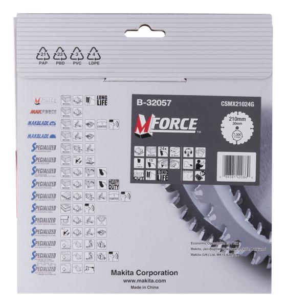 Makita B-32057 Kreissägeblatt M-FORCE