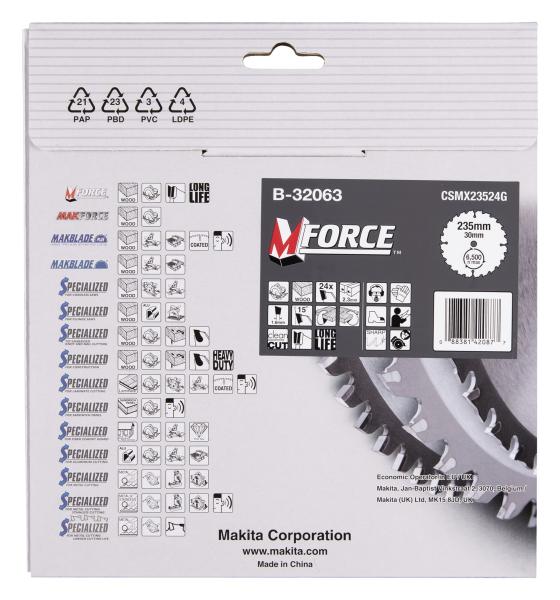 Makita B-32063 Kreissägeblatt M-FORCE